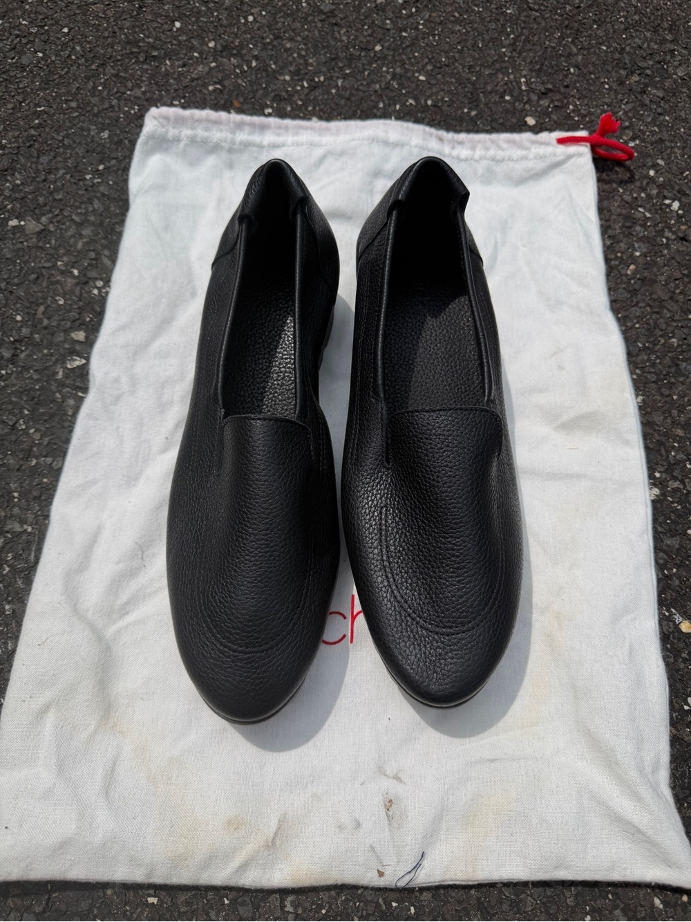 Arche Black Pebbled Leather Slip-On size 41